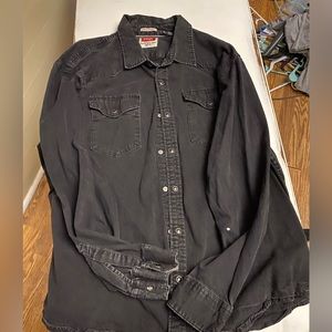 Wrangler long sleeve button down size 2xl men's